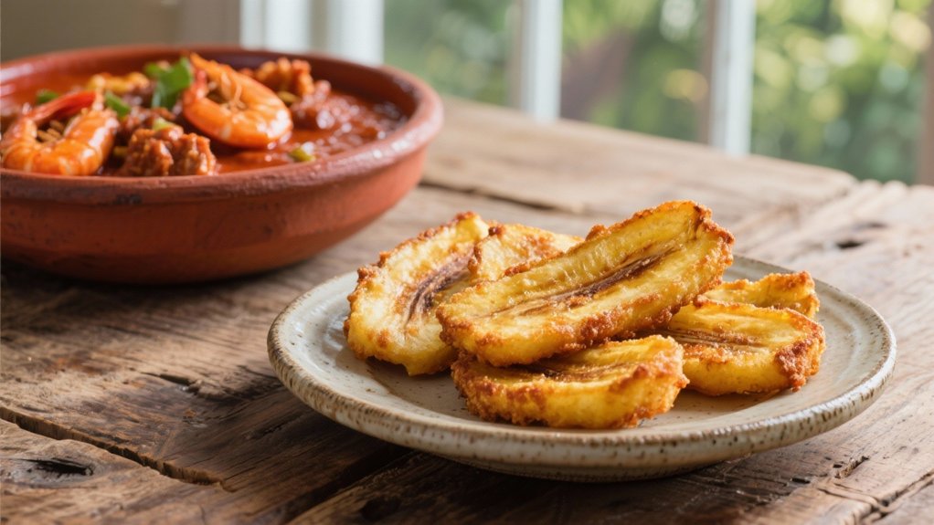 fried plantains add sweetness