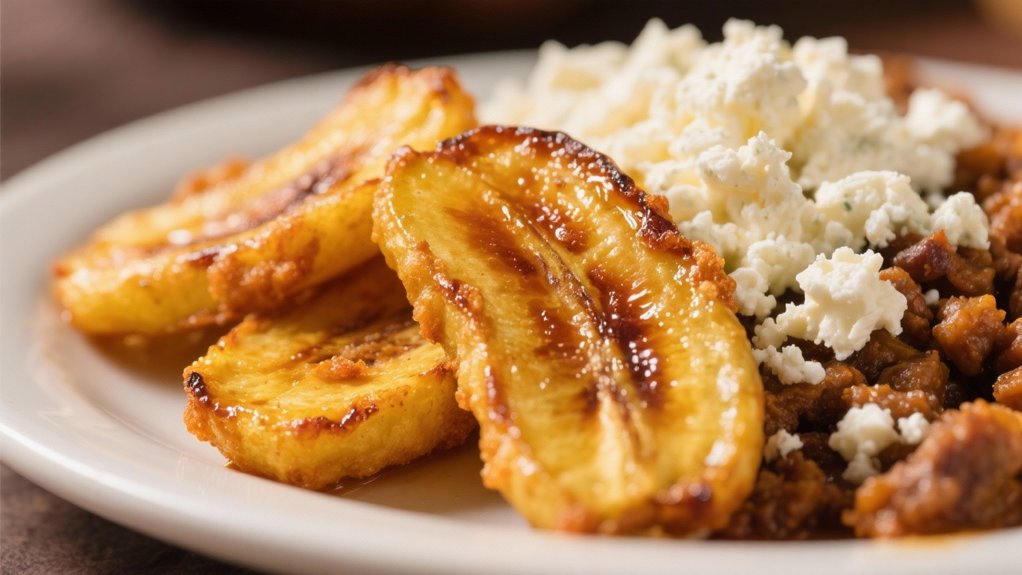 fried plantains with cheese