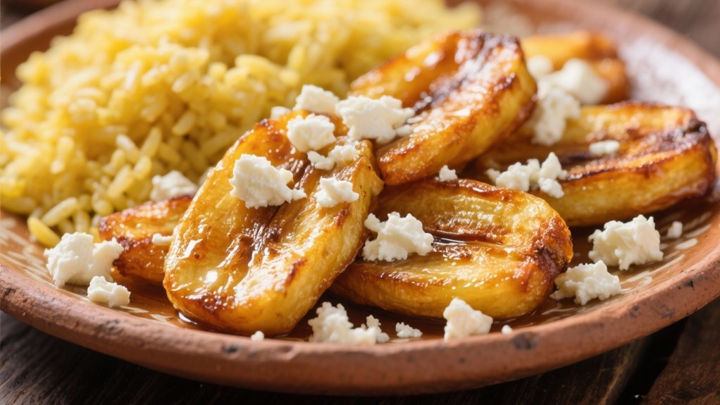 fried plantains with queso fresco