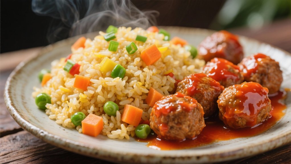 fried rice with vegetables