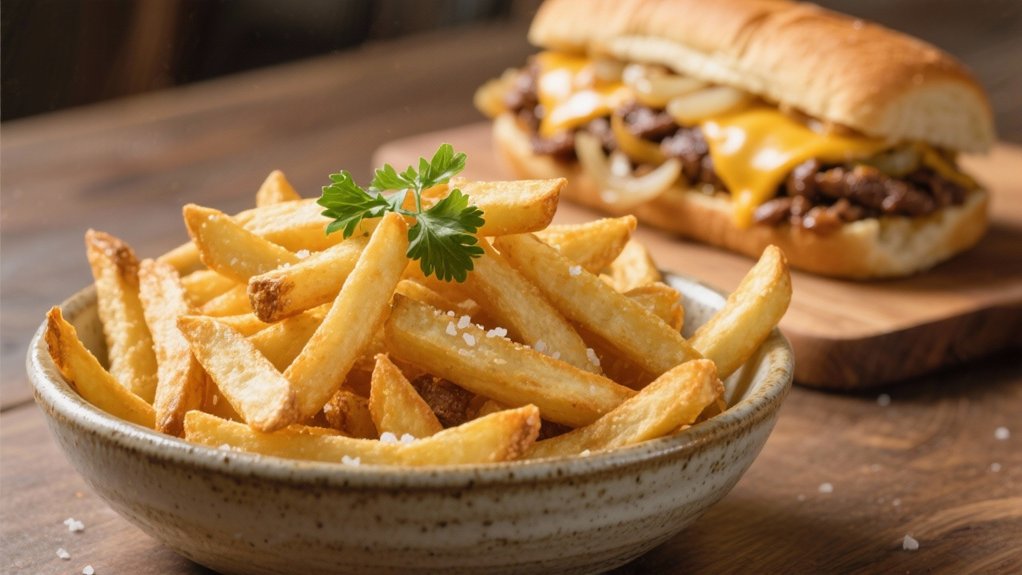 fries enhance cheesesteak experience