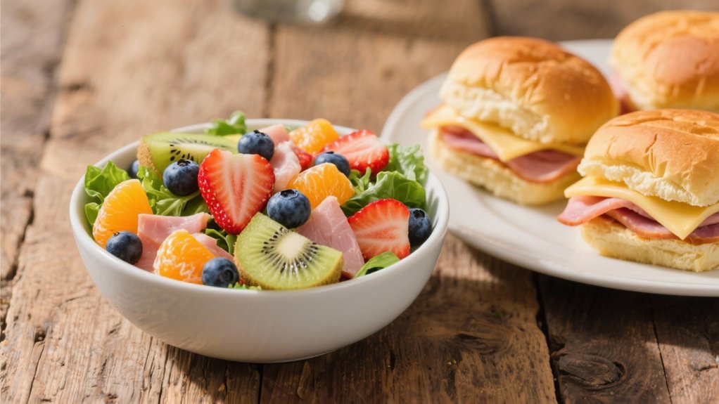 fruit salad with dressing