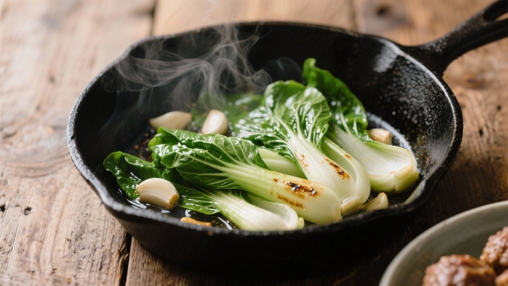 garlic bok choy side dish