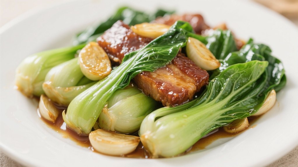 garlic bok choy side dish