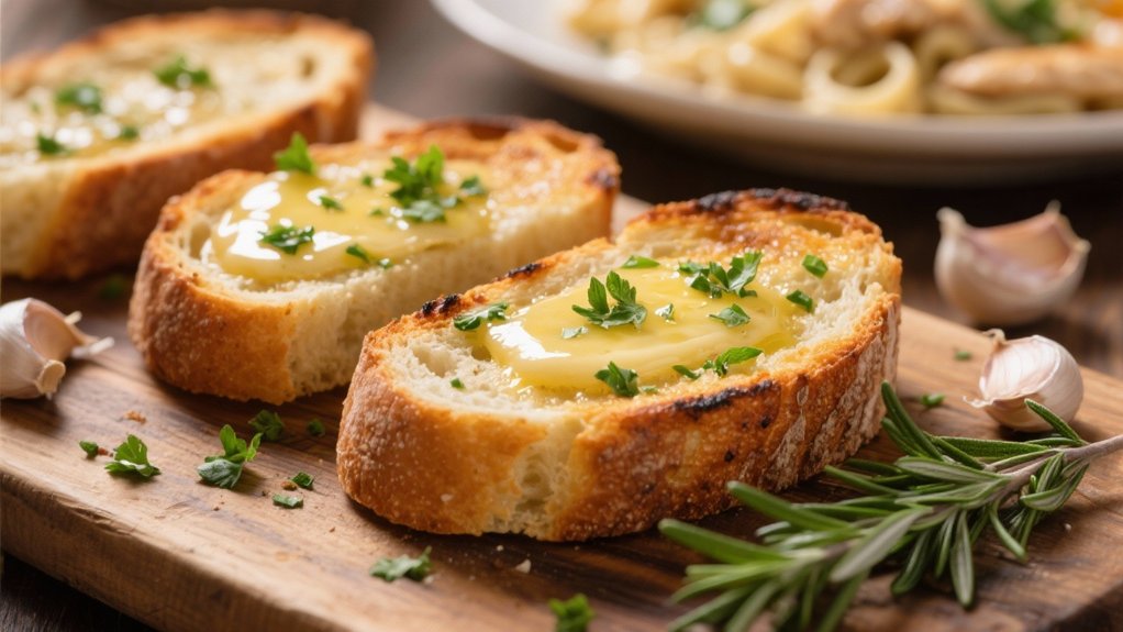 garlic bread with herbs