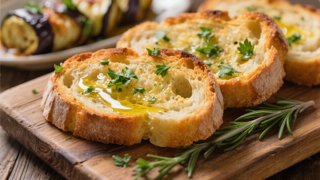 garlic bread with herbs