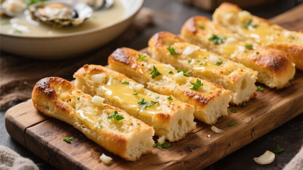 garlic breadsticks for dunking