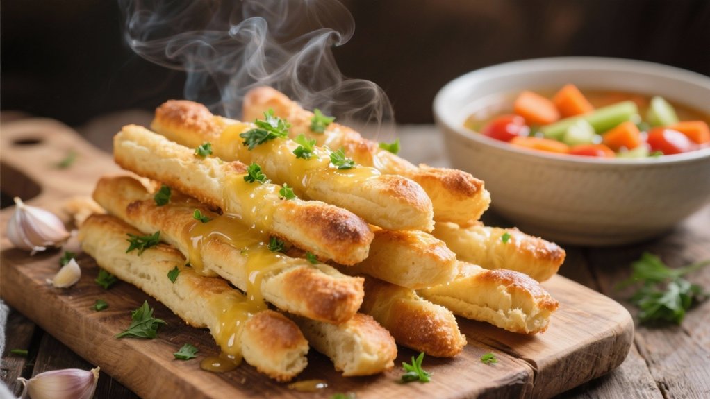 garlic breadsticks for soup