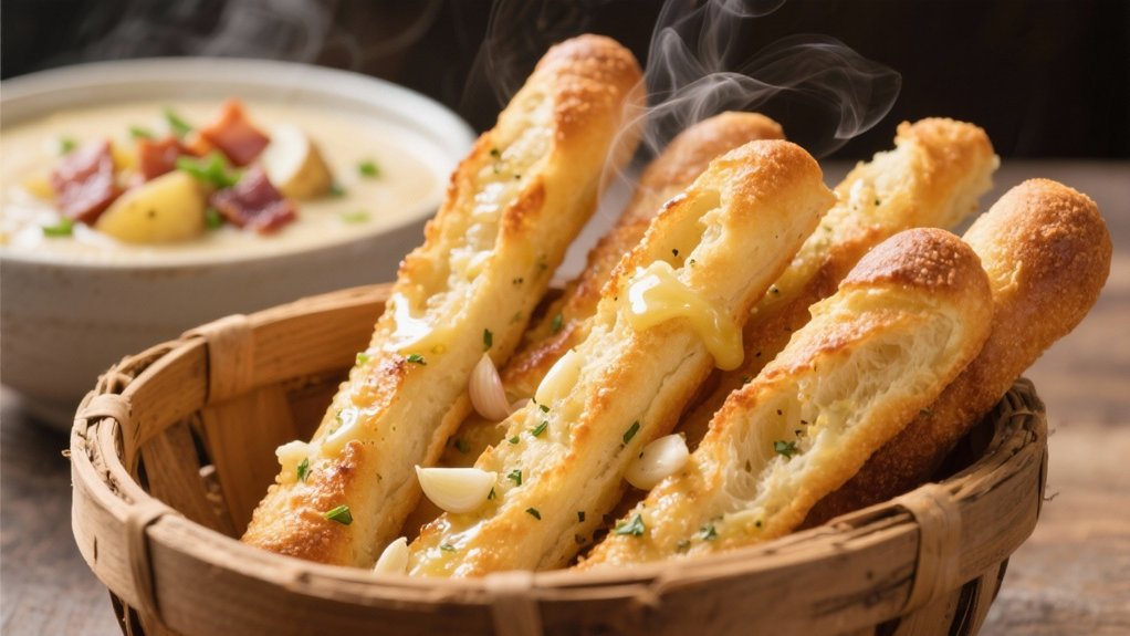 garlic breadsticks for soup