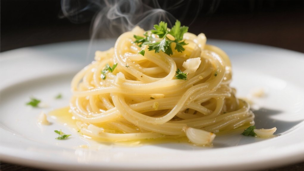 garlic butter angel hair pasta