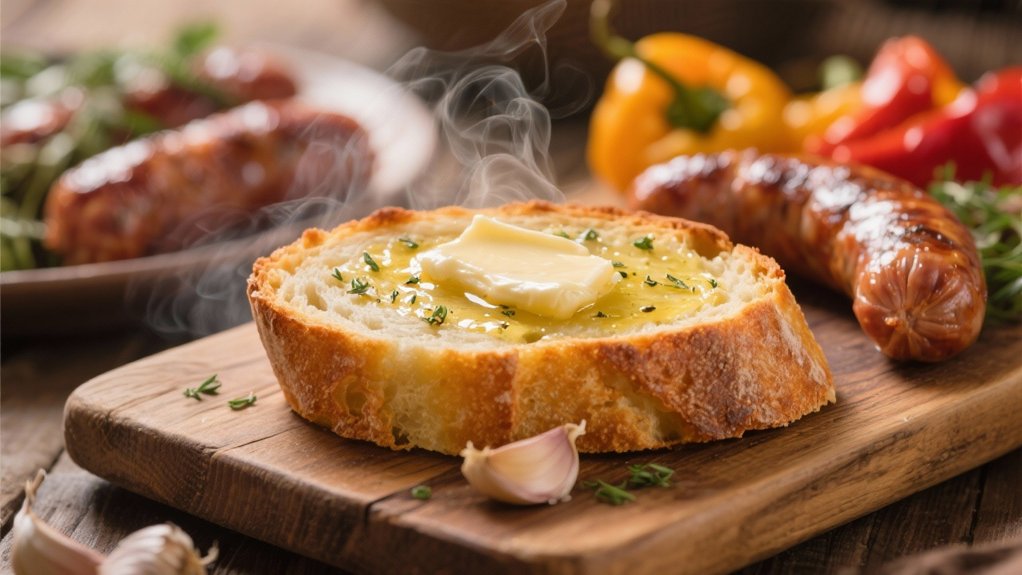 garlic butter crusty bread