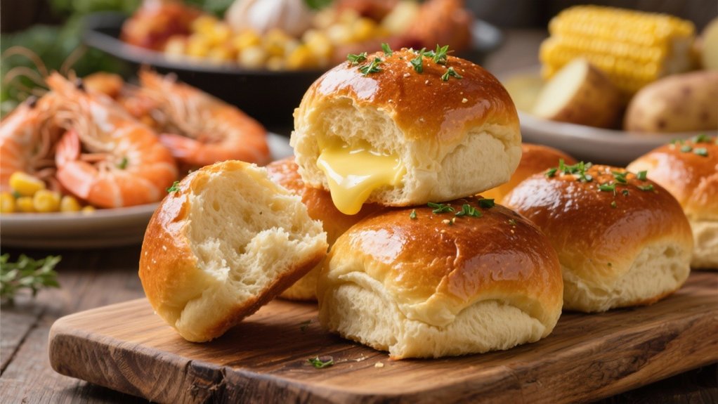 garlic butter dinner rolls