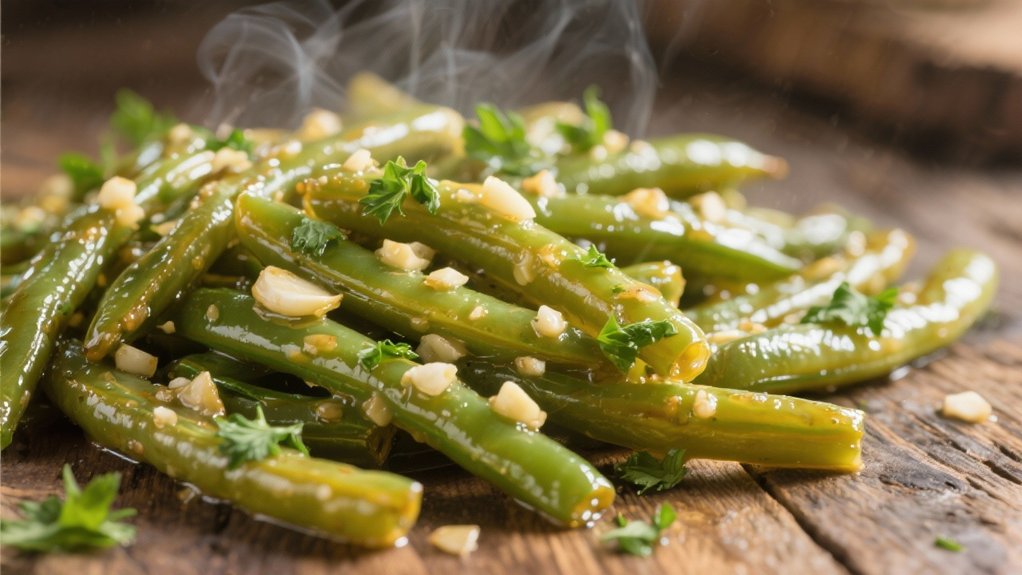 garlic butter green bean delight