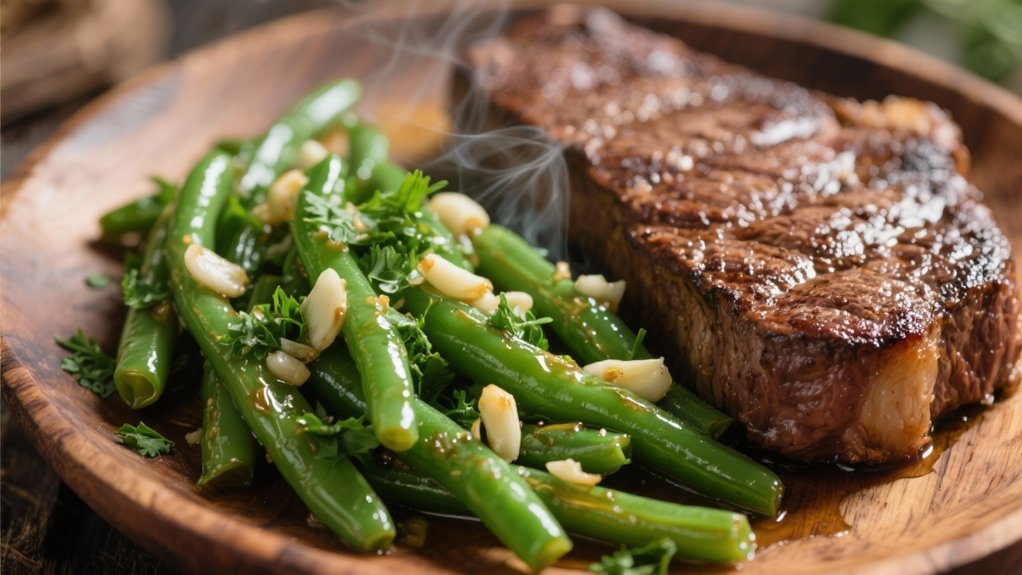 garlic butter green beans preparation