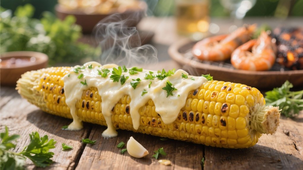 garlic butter grilled corn