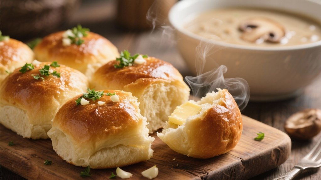 garlic butter infused rolls