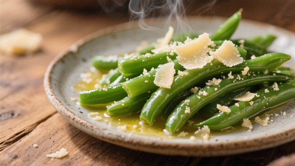garlic butter parmesan green beans