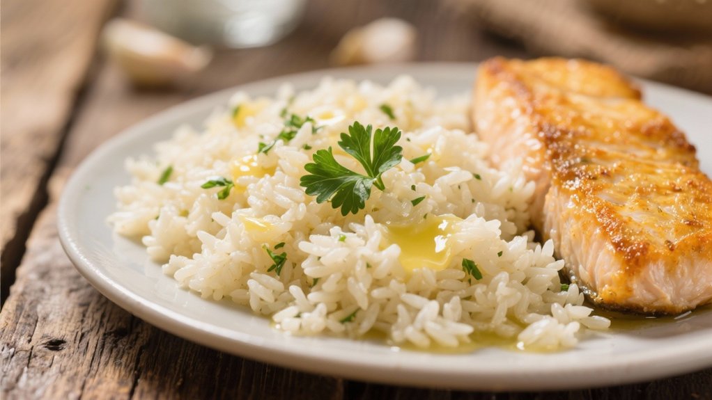 garlic butter rice pilaf