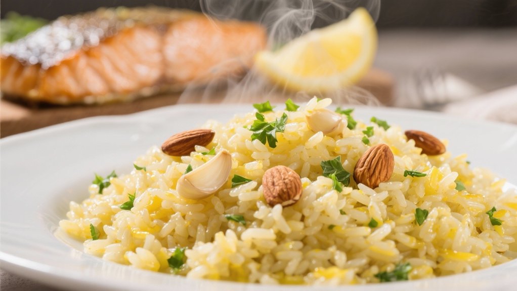 garlic butter rice pilaf