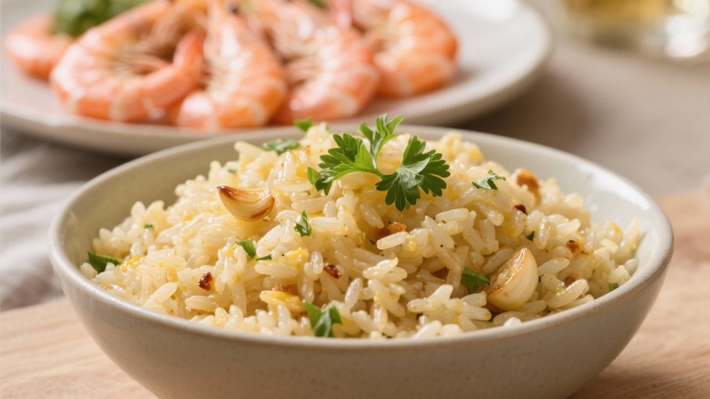 garlic butter rice pilaf