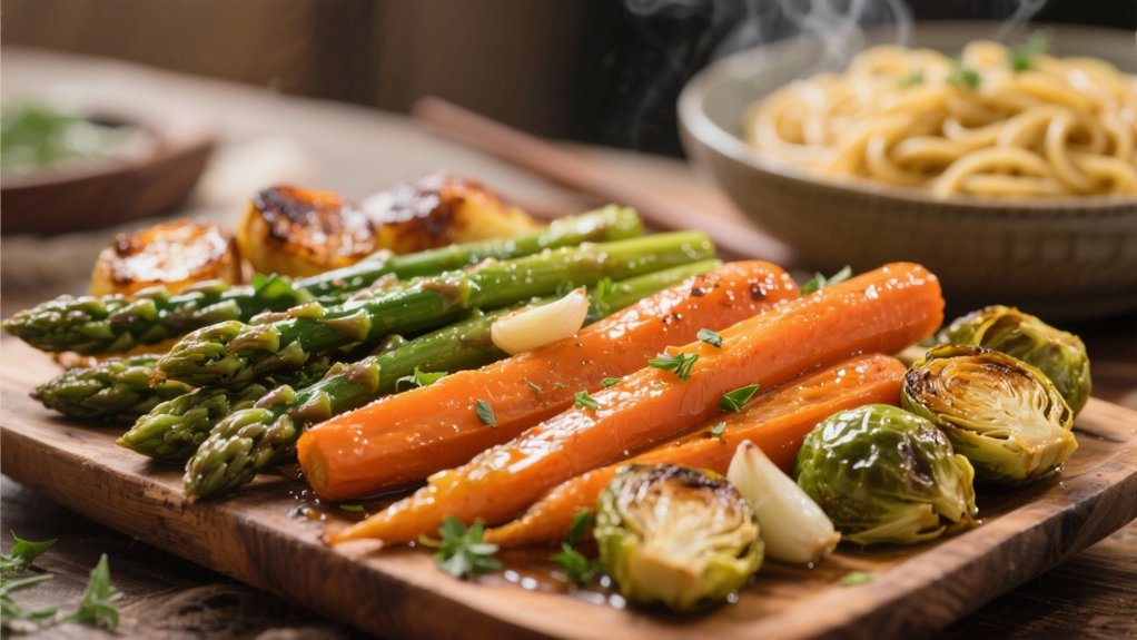 garlic butter roasted vegetables