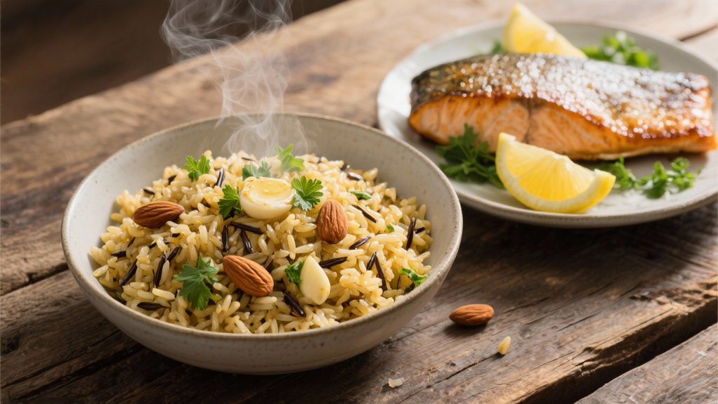 garlic butter wild rice