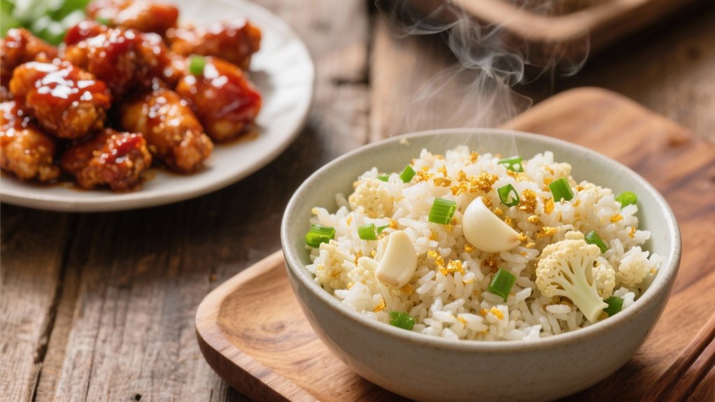 garlic cauliflower rice delight