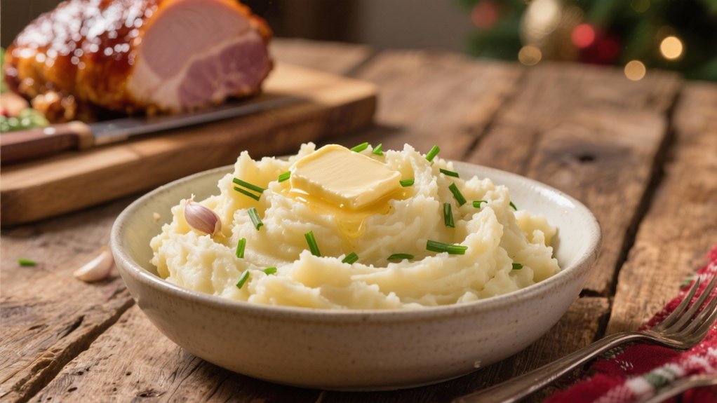 garlic enhances creamy potatoes