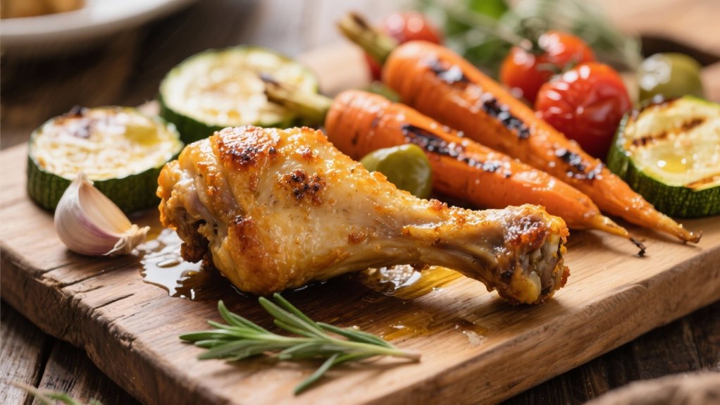 garlic enhances roasted vegetables