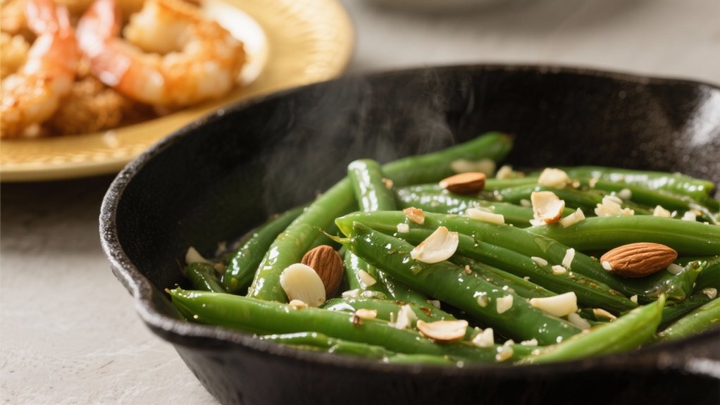 garlic green beans saut ed perfectly