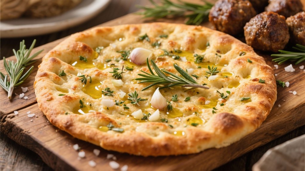 garlic herb flatbread recipe