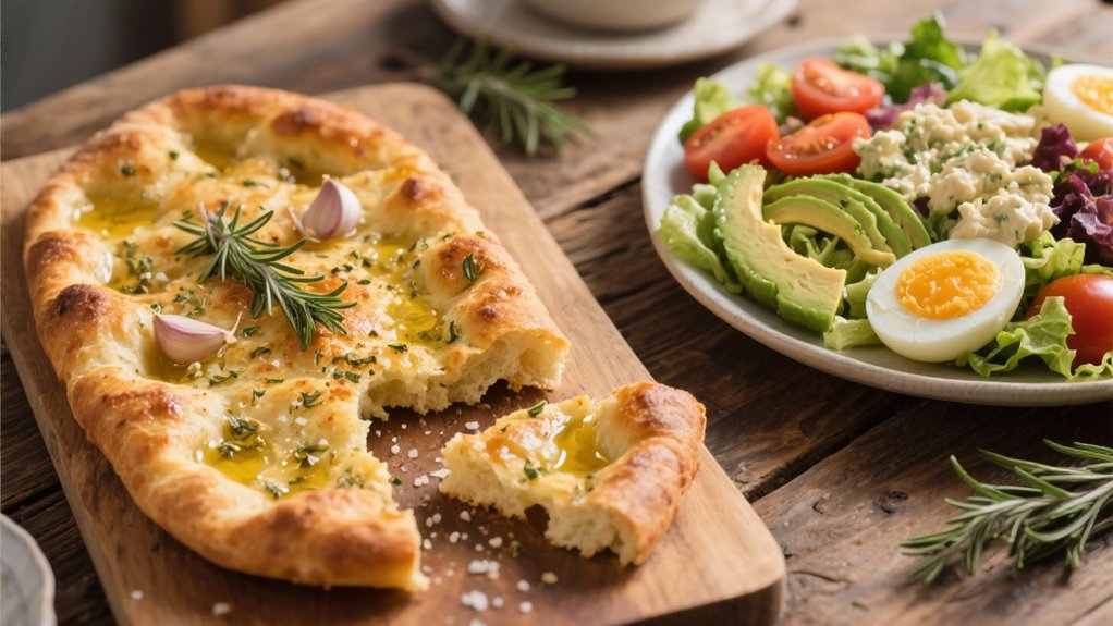 garlic herb focaccia delight