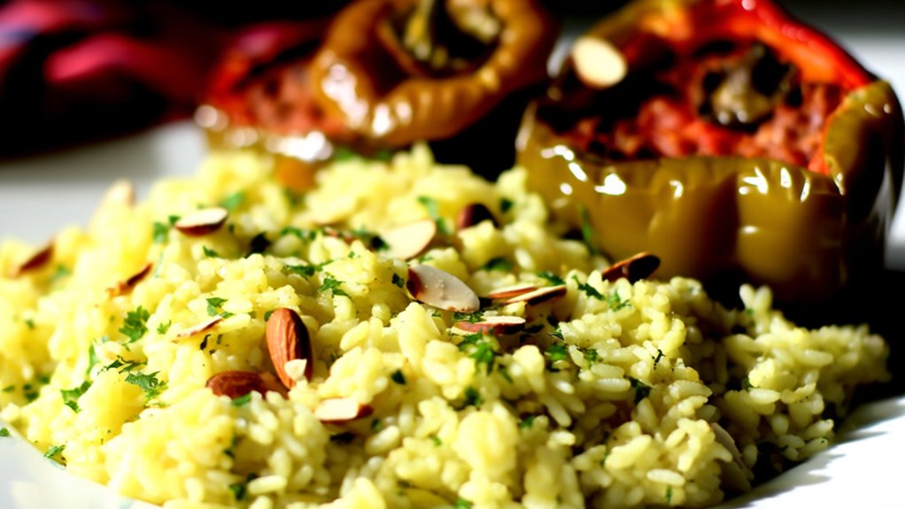 garlic herb rice pilaf