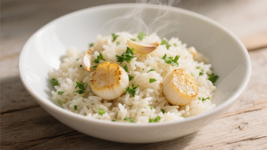 garlic herb rice pilaf