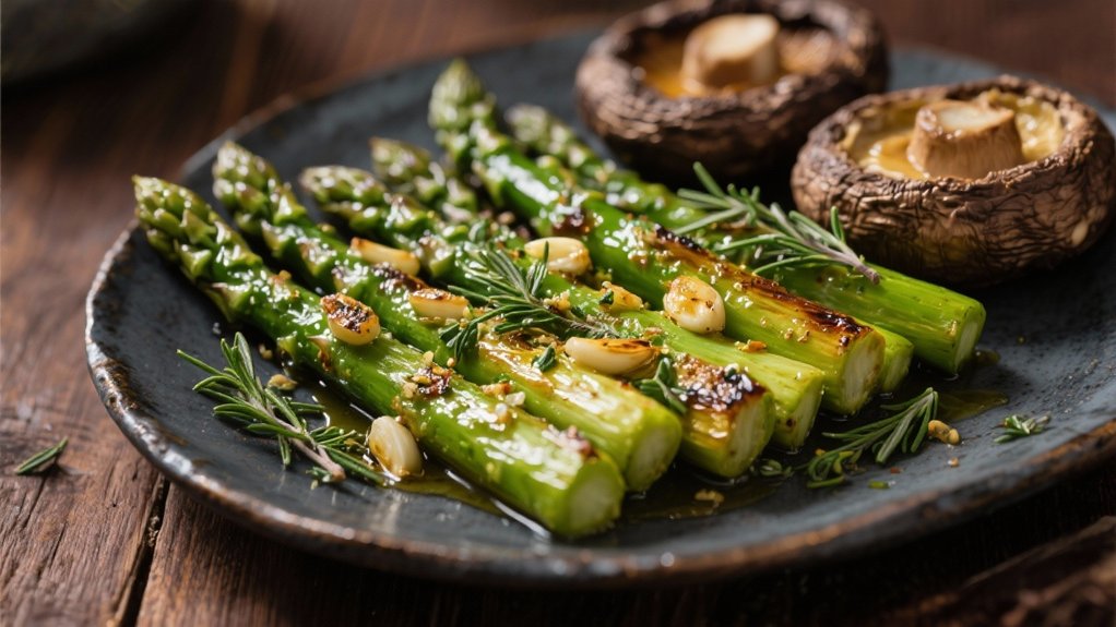 garlic herb roasted asparagus