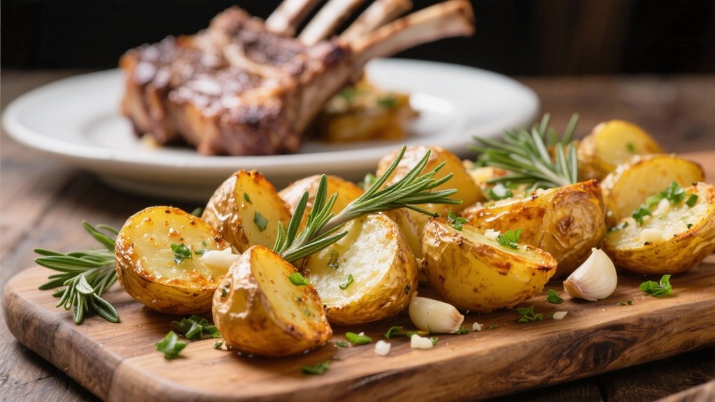 garlic herb roasted potatoes