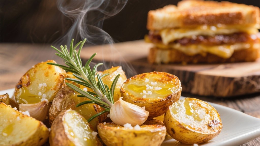 garlic herb roasted potatoes