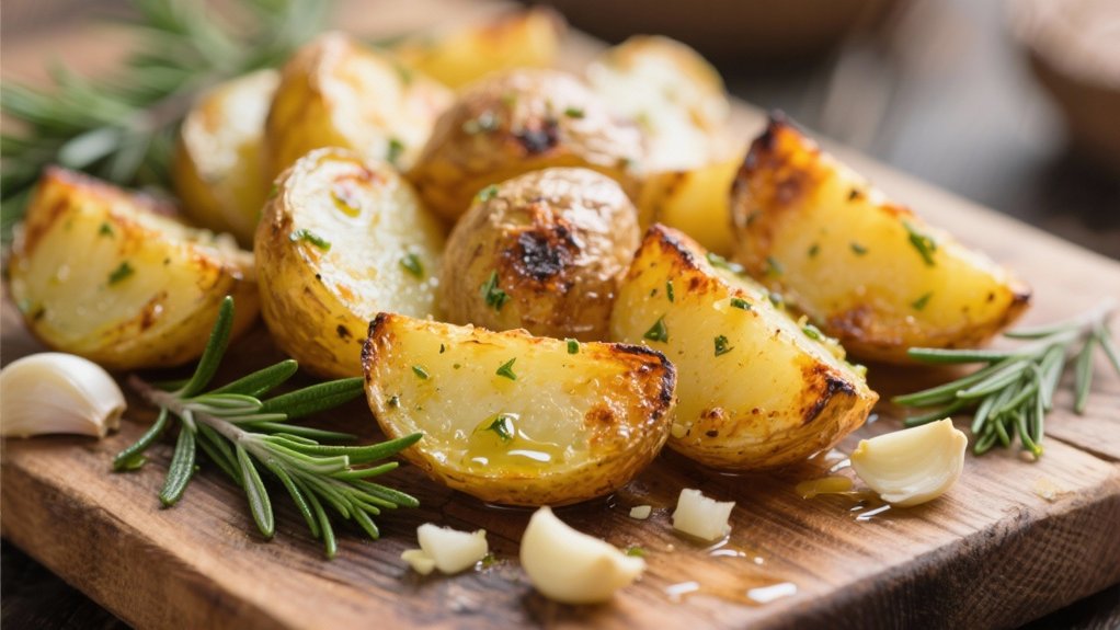 garlic herb roasted potatoes