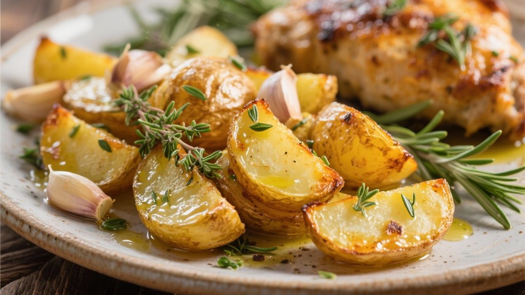 garlic herb roasted potatoes
