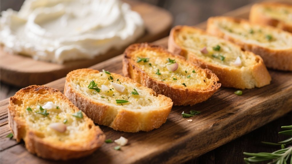 garlic herb toasted crostini recipe