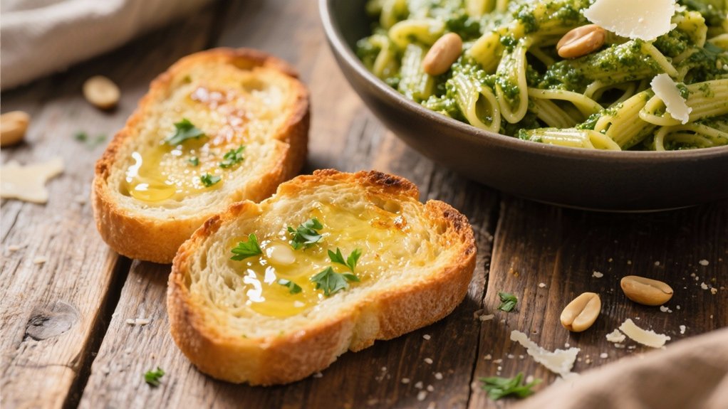 garlic infused buttery bread