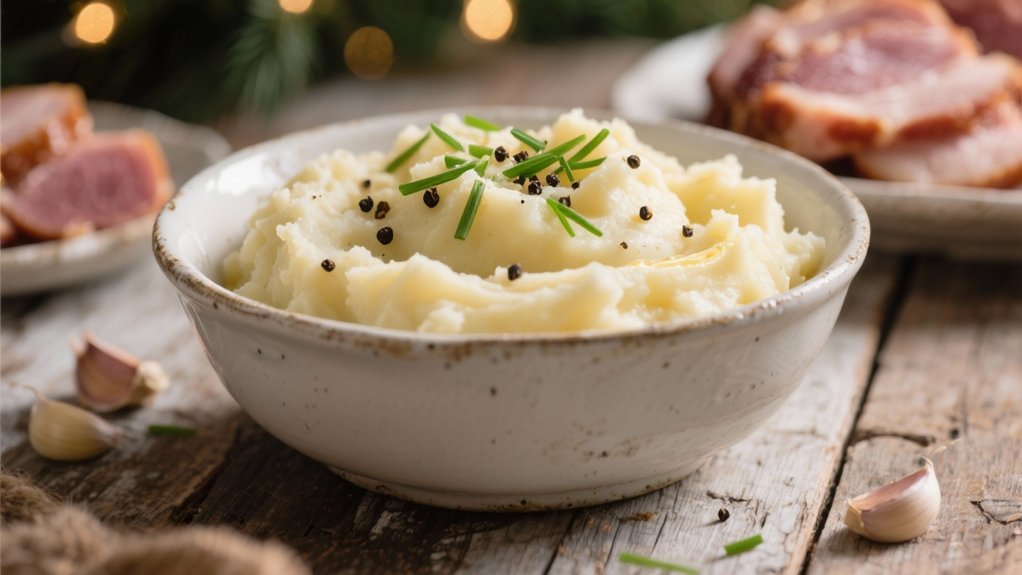 garlic infused buttery mashed potatoes