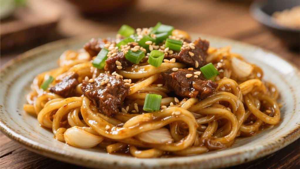 garlic infused buttery noodle delight