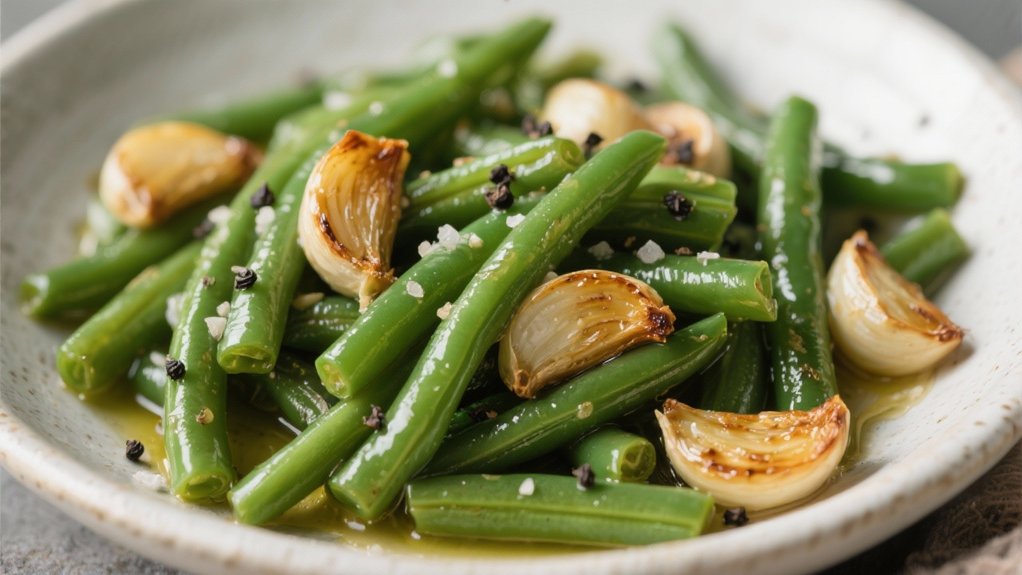 garlic infused green bean side