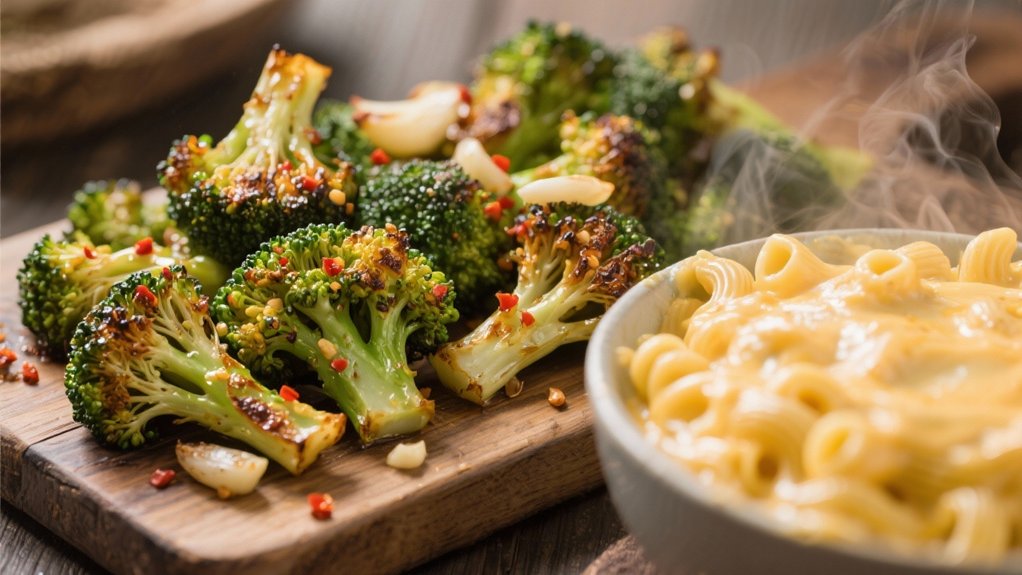 garlic infused roasted broccoli delight