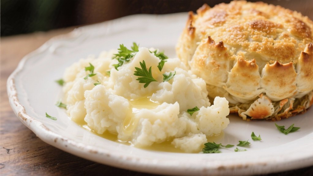 garlic mashed cauliflower delight