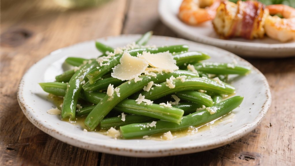 garlic parmesan green beans delight