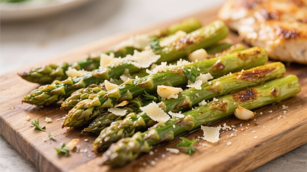 garlic parmesan roasted asparagus