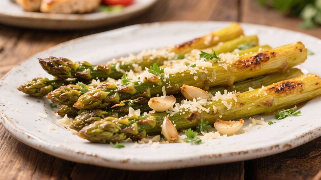 garlic parmesan roasted asparagus