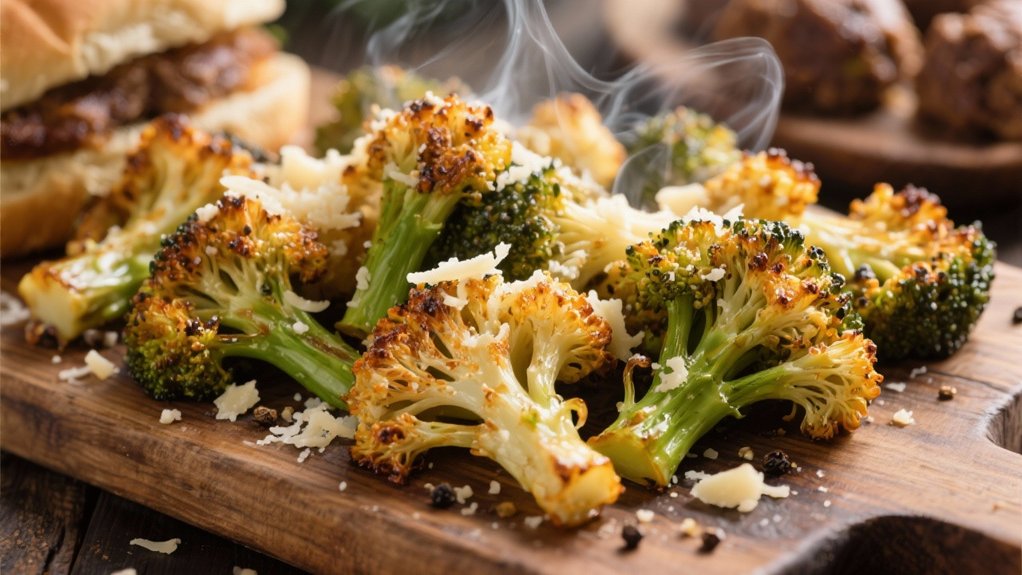 garlic parmesan roasted broccoli
